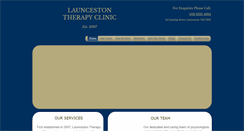 Desktop Screenshot of launcestontherapyclinic.com.au